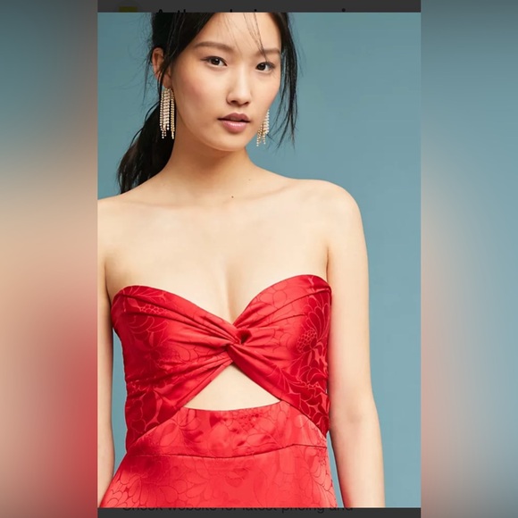 Shoshanna red satin dress 💃🏽 Size 8 NWT! - Picture 2 of 7